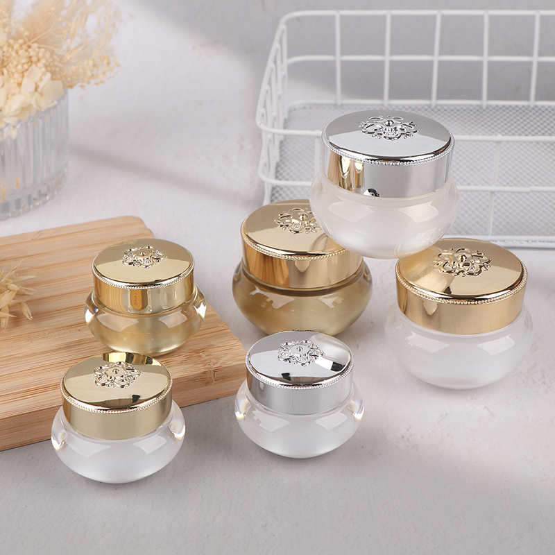 Luxury Skincare Packaging - Frascos de Creme Acrílicos Vazios para